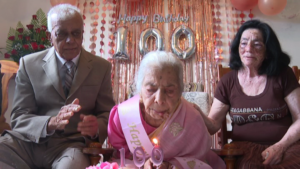 Read more about the article [VIDÉO] Bheemah Coosnah fête ses 100 ans