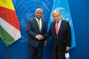Read more about the article Seychelles’ President holds talks with UN Secretary-General and UAE Minister of State