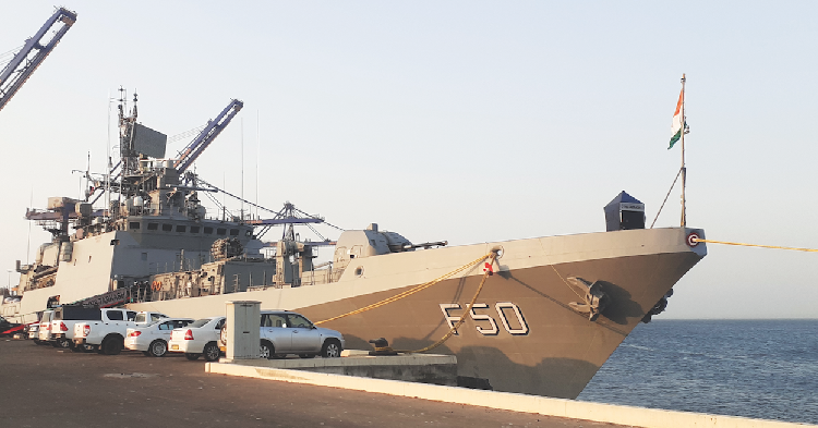 You are currently viewing Indian navy vessel docks at Walvis Bay