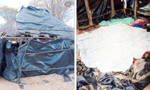 Read more about the article Pupils sleep on ground in huts covered with plastic