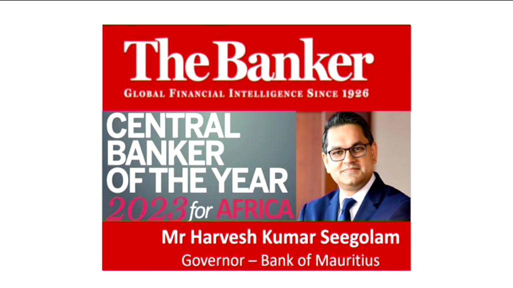 You are currently viewing [VIDÉO] Harvesh Seegolam élu Central Banker of the Year 2023 pour la région d’Afrique