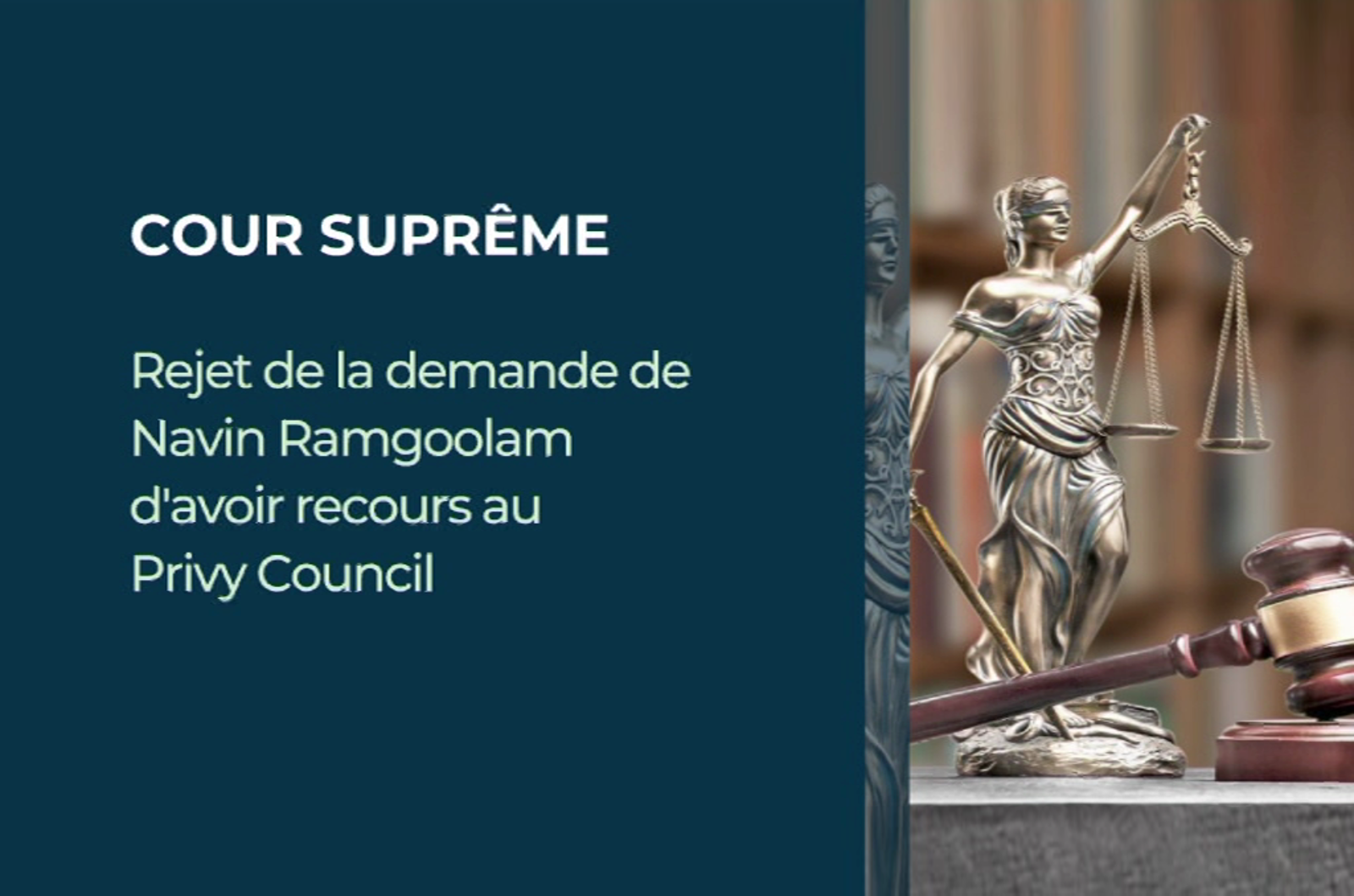 Read more about the article [VIDÉO] Cour Suprême : le Dr Navin Ramgoolam essuie un nouveau revers