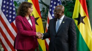 Read more about the article Ghana’s president softens country’s stance on draconian anti-LGBTQ bill as Kamala Harris visits | CNN