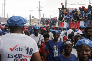 You are currently viewing Liberian President George Weah launches campaign for second term