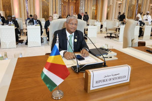 You are currently viewing Seychelles’ President calls for end of hostilities in Gaza and Israel during Saudi-Africa Summit 