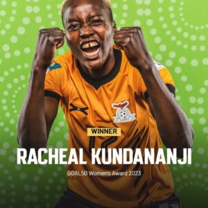 Read more about the article Breaking barriers and making history! Racheal Kundananji, the unstoppable force from Zambia, clinches the GOAL50 Women’s Player of the Year title.